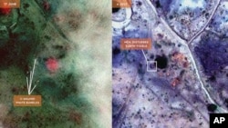 Des images de fosses communes présumées fournies par Satellite Sentinal Project