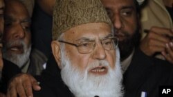 Học giả Hồi giáo nổi tiếng của Pakistan Qazi Hussain Ahmed.