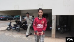 Authorities are accusing Buth Sokhorn, 31, a supporter of the Rescue Party, of taking part in violence.