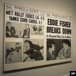 Hand-painted headline canvases from the early 1960s marked the start of Andy Warhol’s career.