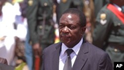 FILE - Emmerson Mnangagwa is seen in a Dec. 7, 2014, photo. 