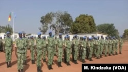 Des soldats de la Minusca à Bossangoa en Centrafrique le 27 décembre 2018.