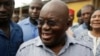 FILE - In his first 100 days in office, Nana Akufo-Addo, shown after casting his vote in Kibi in Ghana's elections Dec. 7, will be sending "a clear signal ... that he intends to run this country well," his spokesman says.