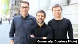 Олексій Шевченко, Бред Гувер та Максим Литвин з Grammarly