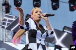Iggy Azalea performs on stage at 102.7 KIIS FM's Wango Tango at the StubHub Center on May 10, 2014, in Carson, Calif.