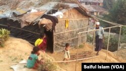 Réfugiés rohingyas au Bangladesh , le 31 décembre 2016.