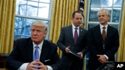 FILE - National Trade Council adviser Peter Navarro, pictured at the White House in late January, says NAFTA could be transformed into two parallel U.S. bilateral deals with Canada and Mexico, or a modernization of the current trilateral deal.