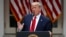 President Donald Trump speaks in the Rose Garden of the White House, May 29, 2020, in Washington.