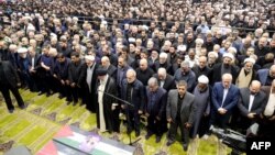 تهران کې د د ایران د مذهبي مشر ایت الله علي خامنه يي په مشرۍ د اسماعیل هنیه د جنازې مراسم