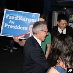Karger's campaign event was held at "New Hampshire's favorite gay and alternative bar," January 8, 2012.