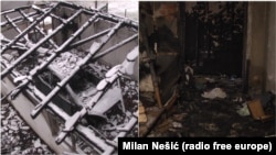 Zapaljena garaža i jedna od soba u kući - posledice napada na Milana Jovanovića (Foto: RSE)