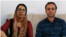 In this image composed of screen grabs from an Instagram video posted on Oct. 31, 2020, Iranian Kurdish activist married couple Farideh Veysi and Sirous Abbasi describe the apparent forced confessions they made while incarcerated in Sanandaj, Iran.
