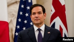 U.S. Secretary of State Marco Rubio looks on as he meets with Indian External Affairs Minister Dr. Subrahmanyam Jaishankar, Australian Foreign Minister Penny Wong, and Japanese Foreign Minister Iwaya Takeshi at the State Department in Washington, Jan. 21, 2025. 