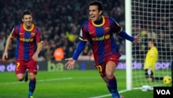 Los campeones del mundo del FC Barcelona, Pedro Rodriguez y David Villa llegarán a Washington con su taento y sus goles.