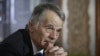 FILE - Crimean Tatar leader Mustafa Dzhemilev during an interview in Kyiv, March 15, 2014. 