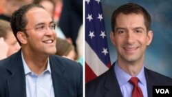 از راست: تام کاتن و ویلیام هرد 