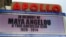 The Apollo Theater marquee in Harlem paid tribute to Maya Angelou. (Adam Phillips - VOA)