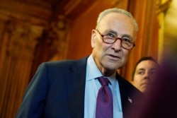 FILE - U.S. Senate Majority Leader Chuck Schumer attends a news conference at the U.S. Capitol in Washington, July 20, 2021.
