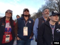 Nick Owen and his family drove 11 hours from Nashville, Tennessee. Owen, age 19, says he voted "very proudly" for Trump in his first ever chance to vote in an election. (C. Presutti/VOA)