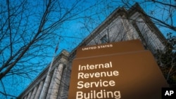 FILE - The headquarters building of the Internal Revenue Service (IRS) is seen in Washington, April 13, 2014.