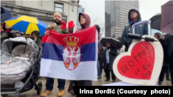 Skup podrške studentima u Vankuveru, 15. mart 2025. (courtesy/Irina Đorđić)