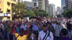 Venezuelans Protest in Streets of Caracas