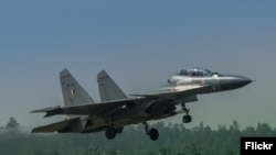 FILE -- A fighter jet with the Indian Air Force. (Photo by Flickr user Bikash Das via Creative Commons license)
