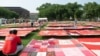 About 3,000 survivors of sexual violence were able to express themselves through art. The resulting quilts make up The Monument Quilt project, now on display on the National Mall in Washington.