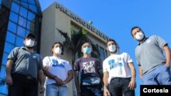 Miembros de la ONG venezolana Azul Positivo. Febrero 11, 2020. Foto: Cortesía - Equipo defensor Azul Positivo.