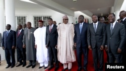 FILE - ECOWAS meeting in Abuja, Nigeria, Sept. 22, 2015. 