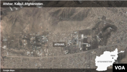 Peta Afshar, Kabul di Afghanistan.