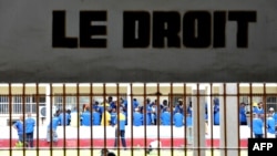 Les prisonniers de la prison de Kinshasa, le 18 décembre 2012.