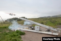Drones like this one in Rwanda can help save lives by transporting boxes with medical supplies to remote clinics. (Photo Courtesy of UPS)