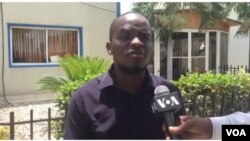 Radio Metropole reporter Luckson Saint-Vil (Photo: Matiado Vilme)