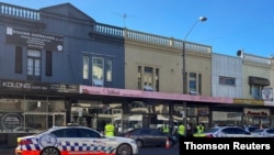 Police look to stop an anti-lockdown protest as a COVID-19 outbreak affects Sydney, July 31, 2021.