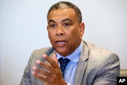 FILE - Olivier Kamitatu, president of the Alliance for the Renewal of the Congo, says it is time for a transition. “What we want is to avoid the Burundization of the Congo,” he says.