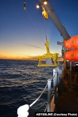 The box core is an excellent piece of sampling equipment because it takes a large chunk of mud out of the seafloor and brings it to the surface, mostly undisturbed.