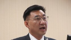 台湾最大在野党国民党主席、立法委员江启臣(美国之音张永泰拍摄)