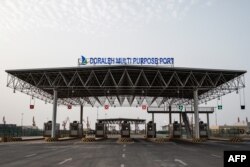 The entrance gate of Doraleh Multi-Purpose Port is seen in Djibouti, July 4, 2018. East Africa’s smallest country, Djibouti, is seeking to capitalize on its strategic position on one of the world’s busiest trade routes.