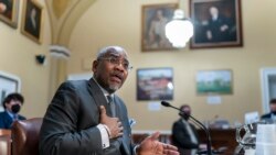 House Foreign Affairs Committee Chairman Gregory Meeks, D-N.Y., appears before the House Rules Committee to advance the Combating International Islamophobia Act, at the Capitol in Washington, Dec. 14, 2021.