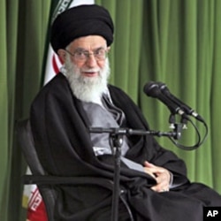 Iran's Supreme Leader Ayatollah Ali Khamenei attends a meeting with Iranian nuclear scientists and managers in Tehran, February 22, 2012