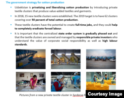 Xalqaro Mehnat Tashkiloti tavsiyalaridan biri: O'zbekiston paxta sanoati xususiylashishi kerak