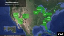 Election battleground states, 2016
