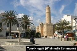A view of the 8th Century Ribat, a religious fortress in the old center of Sousse.