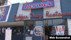 Visitors come to the old Bernie’s Coffee Shop now converted to a Sanders art museum filled with original work from supporters.