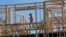 FILE - Workers build an apartment and retail complex in Nashville, Tenn., Oct. 6, 2017.