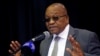 South Africa's President Jacob Zuma addresses an anti-crime meeting in Elsie's River, Cape Town, South Africa, May 30, 2017. 
