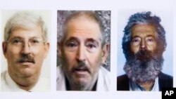 تغییر چهره آقای لوینسون از چپ به راست، از زمان بازداشت تا آخرین تصویر منتشر شده. 