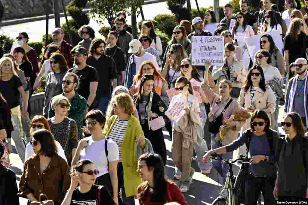 Better social rights, safety and justice were demanded at the The International Women's day protest in Skopje, 8th of March, 2025