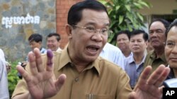 The premier made his statements during a speech in the coastal municipality of Kep. Hun Sen has begun regularly denouncing the opposition on the airwaves, with July’s national election approaching.